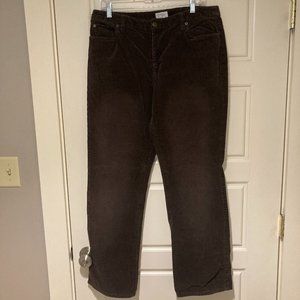 LOFT Brown Corduroy Pants Regular Size 12